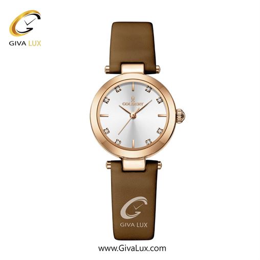 ساعت مچی اورجینال زنانه کلبرت COLBERT رزگلد | قهوه ای| نقره ای| کد رفرنس 0334L