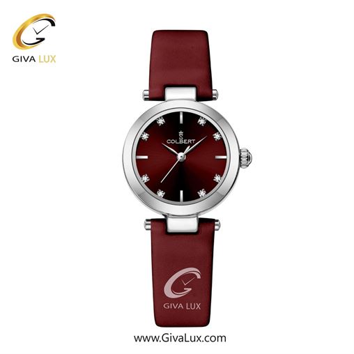 ساعت مچی اورجینال زنانه کلبرت COLBERT نقره ای | زرشکی| زرشکی| کد رفرنس 0334L