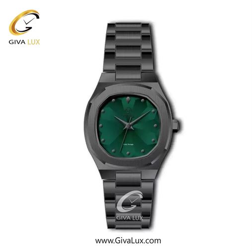 ساعت مچی اورجینال زنانه ویتوریا | Vittoria تیتانیوم | تیتانیوم(زغالی)| سبز یشمی تیره| کد رفرنس VT3367L