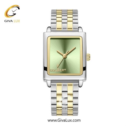 ساعت مچی اورجینال زنانه کلبرت COLBERT نقره ای-طلایی | نقره ای-طلایی| سبز| کد رفرنس 0337L