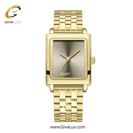 ساعت مچی اورجینال زنانه کلبرت COLBERT طلایی | طلایی| خاکی| کد رفرنس 0337L