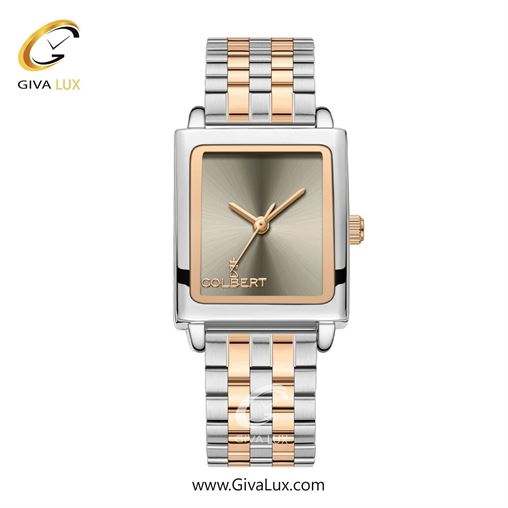 ساعت مچی اورجینال زنانه کلبرت COLBERT نقره ای-رزگلد | نقره ای-رزگلد| خاکستری بژ| کد رفرنس 0337L