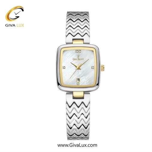 ساعت مچی اورجینال زنانه کلبرت COLBERT نقره ای-طلایی | نقره ای| سفید صدفی| کد رفرنس 0338L