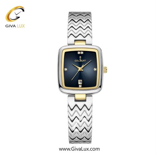 ساعت مچی اورجینال زنانه کلبرت COLBERT طلایی-نقره ای | نقره ای| سرمه ای| کد رفرنس 0338L