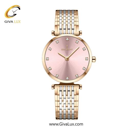 ساعت مچی اورجینال زنانه کلبرت COLBERT رزگلد | رزگلد-نقره ای| شامپاینی| کد رفرنس 0341L