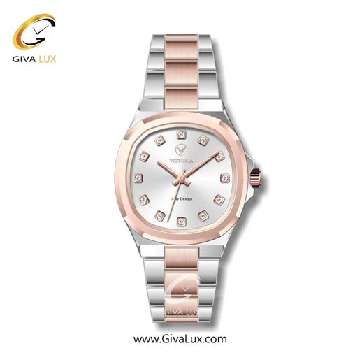 ساعت مچی اورجینال زنانه ویتوریا | Vittoria  رزگلد | نقره ای-رزگلد| نقره ای| کد رفرنس VT3412N