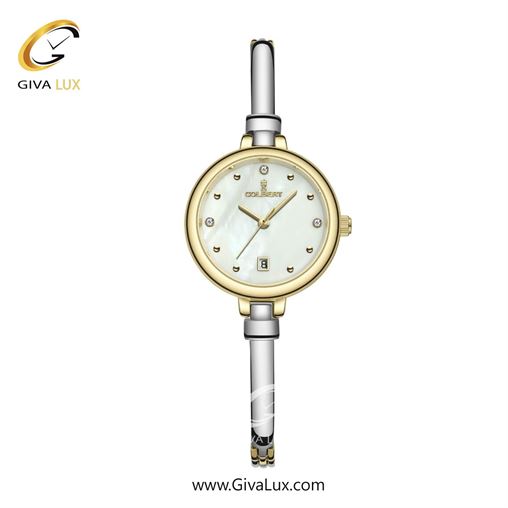 ساعت مچی اورجینال زنانه کلبرت COLBERT طلایی | نقره ای| سفید صدفی| کد رفرنس 0343L