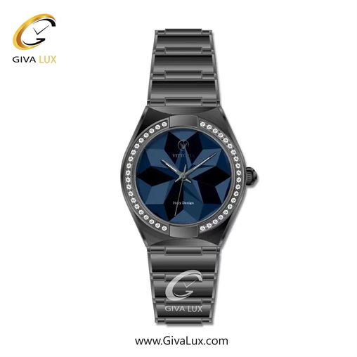 ساعت مچی اورجینال زنانه ویتوریا | Vittoria تیتانیوم | تیتانیوم(زغالی)| سرمه ای| کد رفرنس VT3430