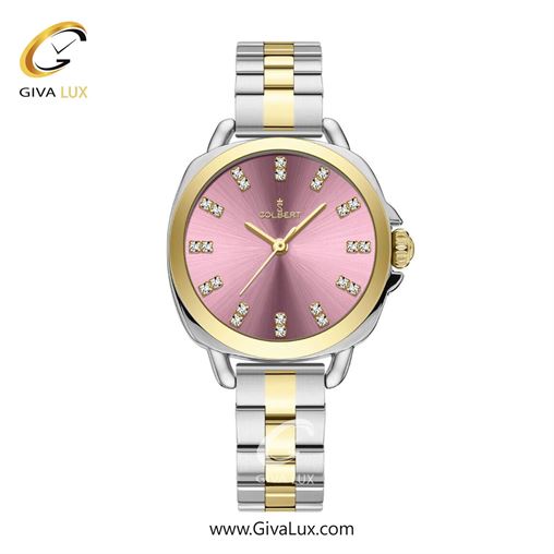 ساعت مچی اورجینال زنانه کلبرت COLBERT طلایی | نقره ای-طلایی| بنفش| کد رفرنس 0344L