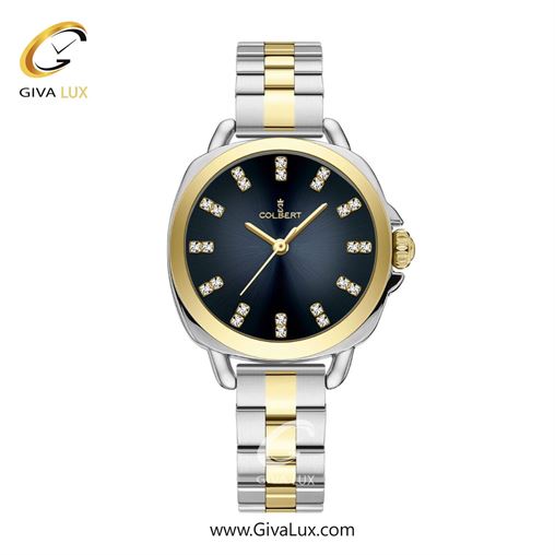 ساعت مچی اورجینال زنانه کلبرت COLBERT طلایی | طلایی-نقره ای| سرمه ای| کد رفرنس  0344L