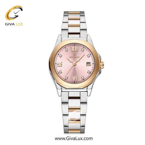 ساعت مچی اورجینال زنانه کلبرت COLBERT رزگلد | رزگلد-نقره ای| شامپاینی| کد رفرنس 0345L