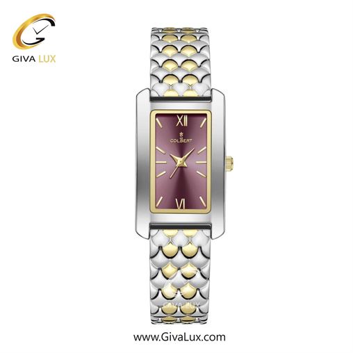 ساعت مچی اورجینال زنانه کلبرت COLBERT نقره ای-طلایی | نقره ای-طلایی| بنفش| کد رفرنس 0346L