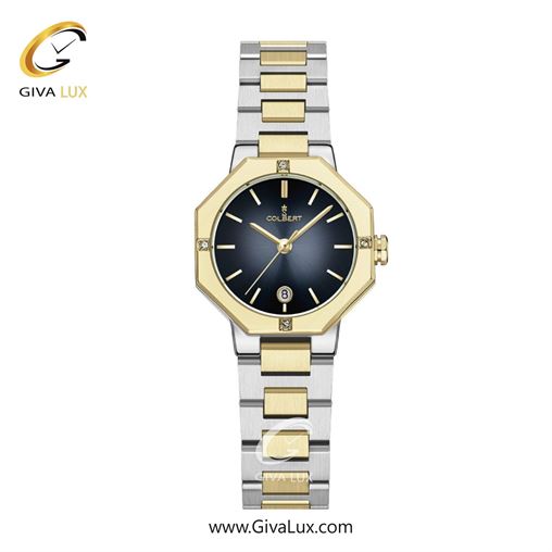 ساعت مچی اورجینال زنانه کلبرت COLBERT طلایی | طلایی-نقره ای| سرمه ای| کد رفرنس 0347L