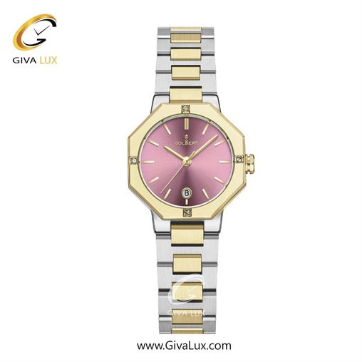 ساعت مچی اورجینال زنانه کلبرت COLBERT طلایی | طلایی-نقره ای| بنفش| کد رفرنس 0347L