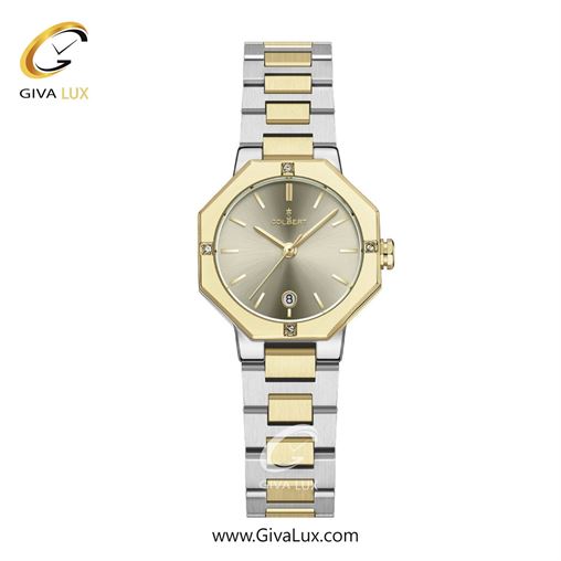 ساعت مچی اورجینال زنانه کلبرت COLBERT طلایی | نقره ای-طلایی| خاکی| کد رفرنس 0347L