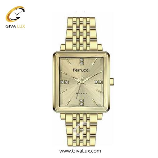 ساعت مچی اورجینال زنانه فروچی Ferrucci  طلایی | طلایی| طلایی| کد رفرنس FC 03476.05 3484.04.jpg