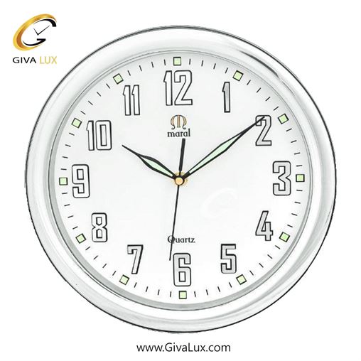 ساعت دیواری اورجینال مارال PVC سفید| کد رفرنس 35