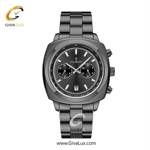ساعت مچی اورجینال مردانه کلبرت COLBERT سه موتوره فول تایم تیتانیوم | تیتانیوم| دودی|تیتانیوم| کد رفرنس 0350M