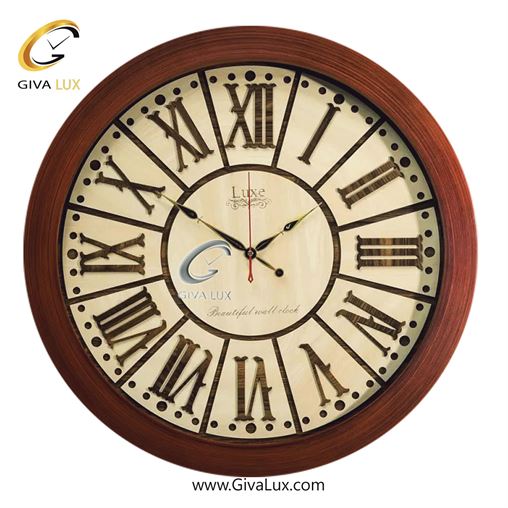 ساعت دیواری چوب لوکس عرض قاب 75 سانتیمتر  | قهوه ای | کد رفرنس 346 354-1.jpg