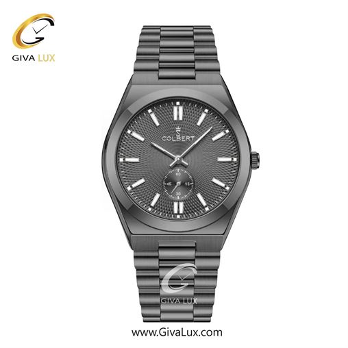 ساعت مچی اورجینال مردانه کلبرت COLBERT دو موتوره زیر ثانیه تیتانیوم | تیتانیوم| دودی|تیتانیوم| کد رفرنس  0358M