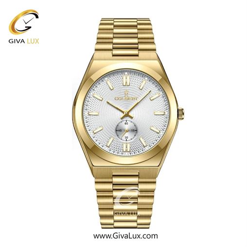 ساعت مچی اورجینال مردانه کلبرت COLBERT دو موتوره زیر ثانیه طلایی | طلایی| نقره ای| کد رفرنس 0358M