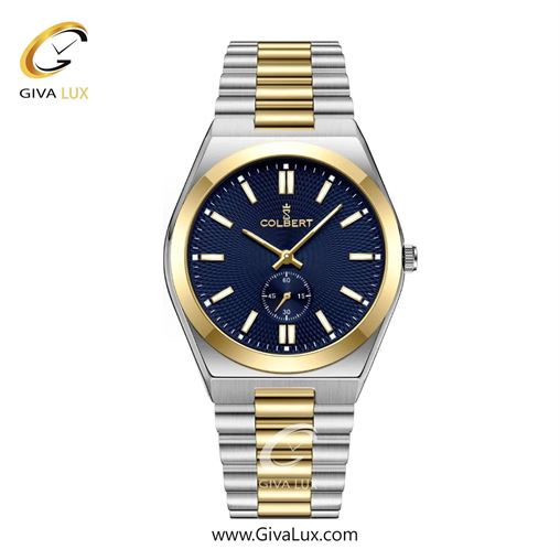 ساعت مچی اورجینال مردانه کلبرت COLBERT دو موتوره زیر ثانیه طلایی | طلایی-نقره ای| سرمه ای| کد رفرنس  0358M