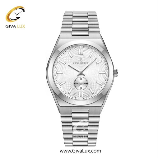 ساعت مچی اورجینال مردانه کلبرت COLBERT دو موتوره زیر ثانیه نقره ای | نقره ای| نقره ای| کد رفرنس 0358M