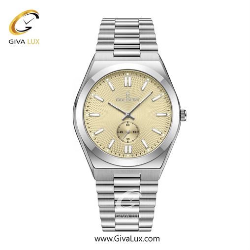 ساعت مچی اورجینال مردانه کلبرت COLBERT دو موتوره زیر ثانیه نقره ای | نقره ای| کرم| کد رفرنس  0358M