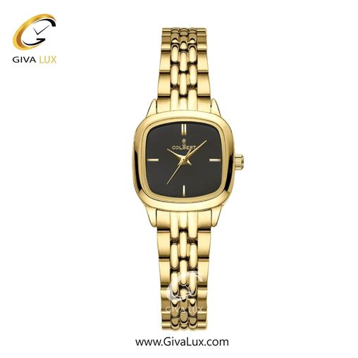ساعت مچی اورجینال زنانه کلبرت COLBERT طلایی | طلایی| مشکی| کد رفرنس 0364L