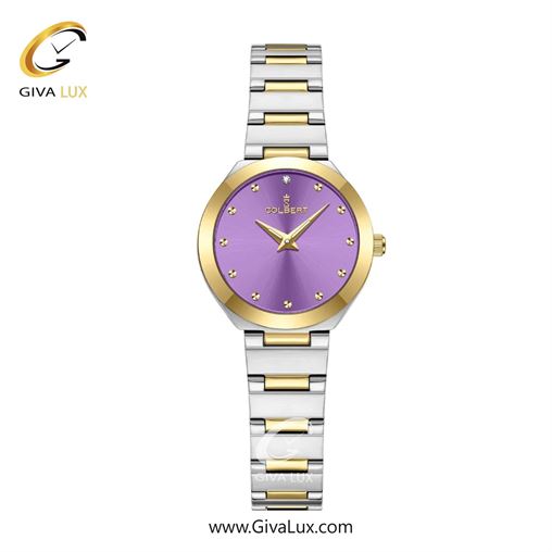 ساعت مچی اورجینال زنانه کلبرت COLBERT طلایی | نقره ای-طلایی| یاسی| کد رفرنس 0365L