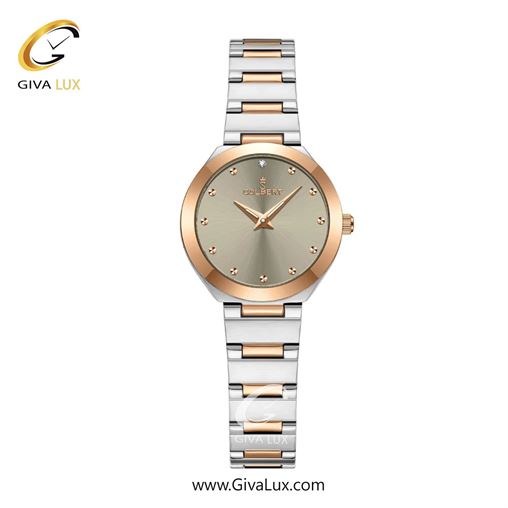 ساعت مچی اورجینال زنانه کلبرت COLBERT رزگلد | رزگلد-نقره ای| خاکی| کد رفرنس 0365L