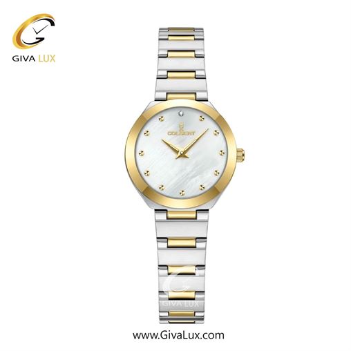 ساعت مچی اورجینال زنانه کلبرت COLBERT طلایی | طلایی-نقره ای| سفید صدفی| کد رفرنس 0365L