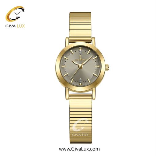 ساعت مچی اورجینال زنانه کلبرت COLBERT طلایی | طلایی| خاکی| کد رفرنس 0367L