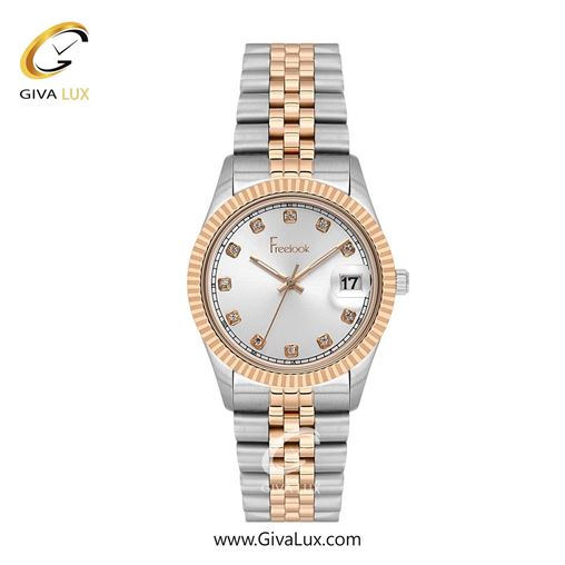 ساعت مچی اورجینال زنانه فریلوک Freelook طلایی | نقره ای-طلایی| سبز| کد رفرنس FL.4.10015-5 4.10015-6.jpg