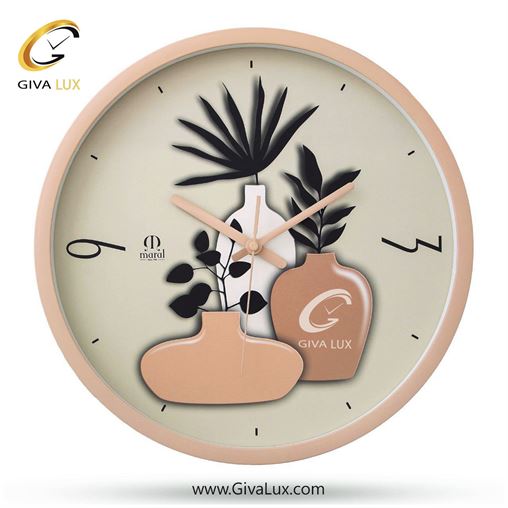 ساعت دیواری اورجینال مارال PVC صورتی| کد رفرنس 40