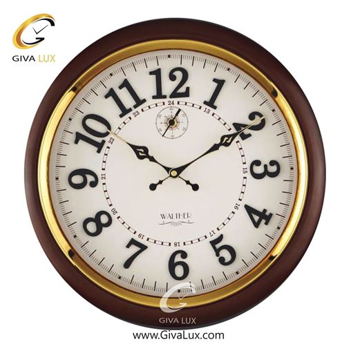 ساعت دیواری اورجینال والتر چوب قهوه ای| کد رفرنس 4018BR 4018-BR.jpg