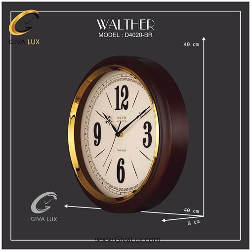 ساعت دیواری اورجینال والتر چوب قهوه ای| کد رفرنس 4020BR 4020-BR-2.jpg