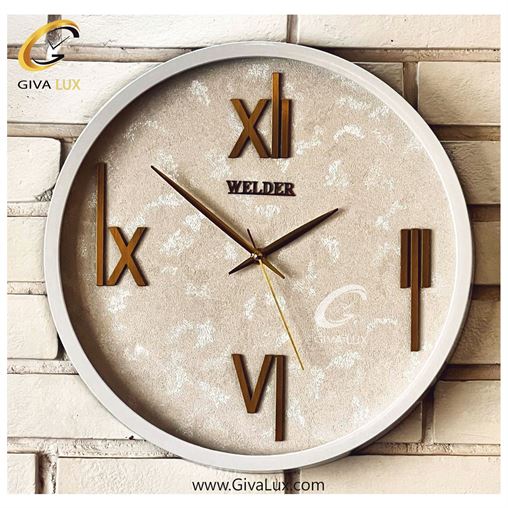 ساعت دیواری اورجینال ولدر PVC سفید| کد رفرنس 403