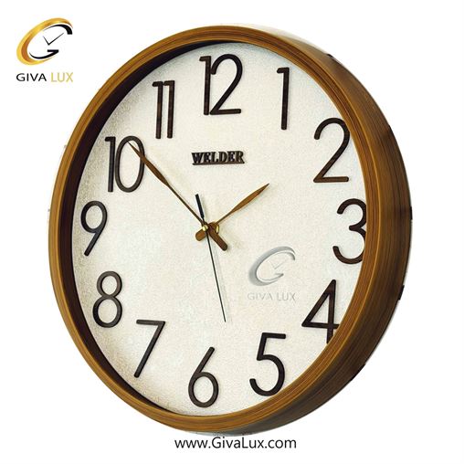 ساعت دیواری  ولدر عرض قاب 38 سانتیمتر  | قهوه ای | کد رفرنس 407 407-6.jpg