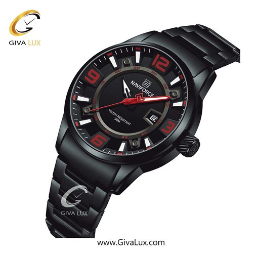 ساعت مچی مردانه تک موتوره بند استیل مشکی ناوی فورس(نیوی فورس)  NF8044 B/R/B 413_BRB.jpg