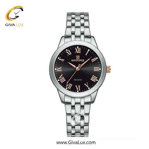 ساعت مچی زنانه تک موتوره نقره ای بند استیل ناوی فورس (نیوی فورس) NF5032 S/B/S 429_SBS.jpg