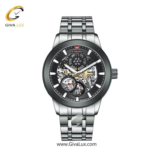 ساعت مچی مردانه اتوماتیک بند فلزی ناوی فورس(نیوی فورس) صفحه مشکی NFS 1002 440_1002SBB.jpg