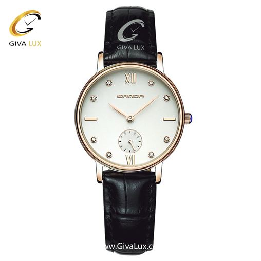  ساعت زنانه ساندا بند چرمی مشکی SANDA201