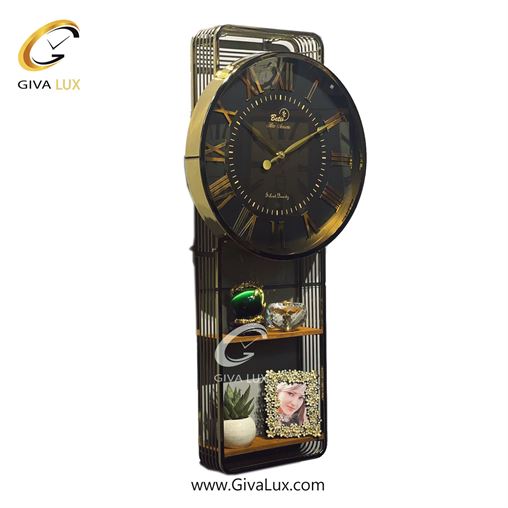 ساعت دیواری اورجینال بتیس آلیاژ فلزی طلایی| کد رفرنس 4550