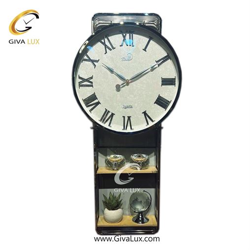 ساعت دیواری اورجینال بتیس آلیاژ فلزی نقره ای| کد رفرنس 4555 4550-2.jpg