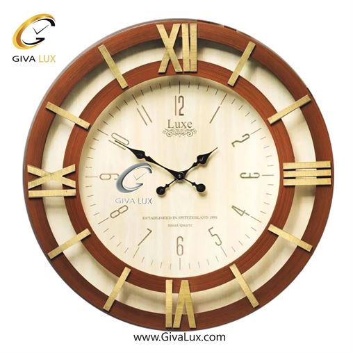 ساعت دیواری چوب لوکس عرض قاب 60 سانتیمتر  | طوسی | کد رفرنس 501 501-3.jpg