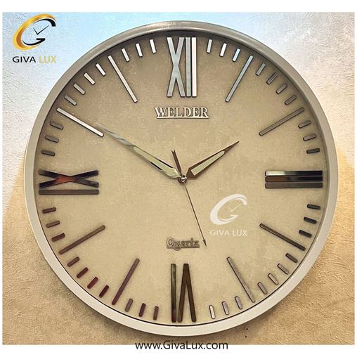 ساعت دیواری اورجینال ولدر PVC سفید| کد رفرنس 5015