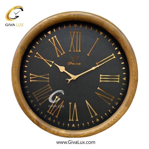 ساعت دیواری اورجینال پاشا چوب قهوه ای| کد رفرنس 502