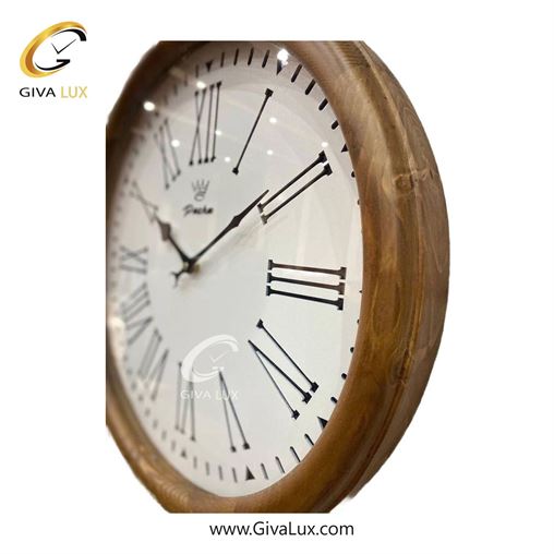 ساعت دیواری اورجینال پاشا چوب قهوه ای| کد رفرنس 502