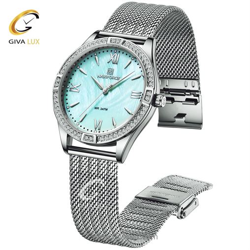 ساعت مچی زنانه بند فلزی نوی فورس NF5028 5028sbe2.jpg